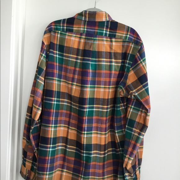 Ralph Lauren  POLO Men’s Green / Orange long sleeved Size Large.$50 - Picture 4 of 11